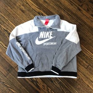 Nike Grey Quarter Zip Sweatshirt